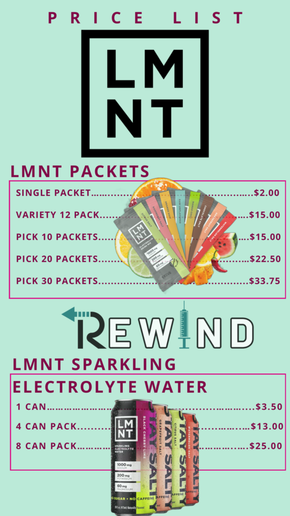 LMNT, RewindAZ.com, Rewind, Wecovy, Semaglutide, Tirzepatide, Zepbound, Botox, Xeomin, Daxxify, Dysport,